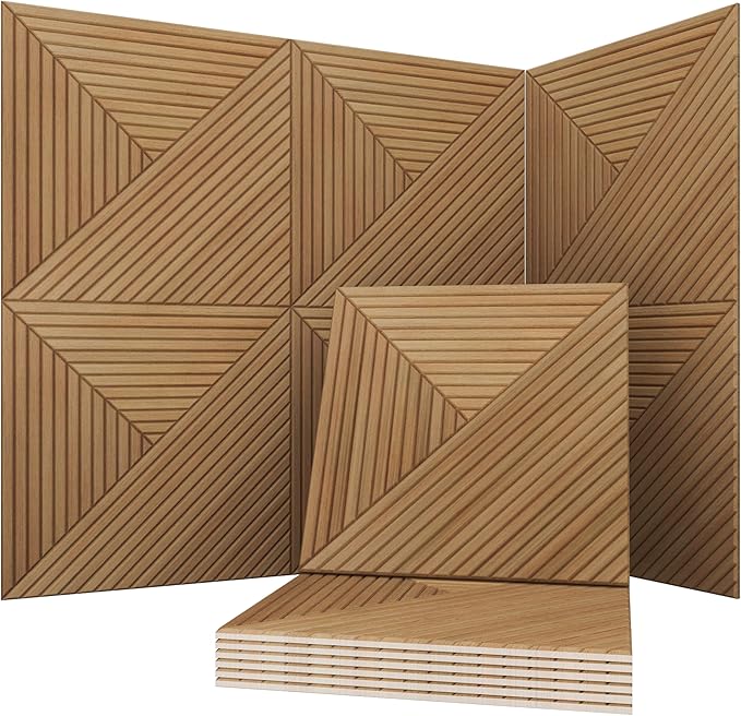 Soon Global Acoustical Wall Panels, 6-Piece 23.62 X 23.62 Inches Art Acoustic by SoonGlobal