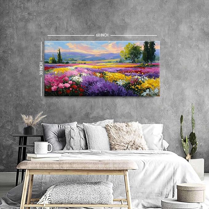 Flower Wall Art Vintage White Floral Canvas Pictures Abstract Blooming Flower - Image 3