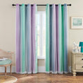 XiDi Purple, Unicorn Green Curtains by Addsomecolortolife