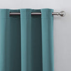 LEMOMO Blackout Curtains 66 x 84 inch/Sea Teal Curtains Set of 2 Panels/Thermal - Image 7