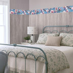 Magnolia Flower Wallpaper Border 196x4 Inch Peel and Stick Wall Border Pink - Image 7