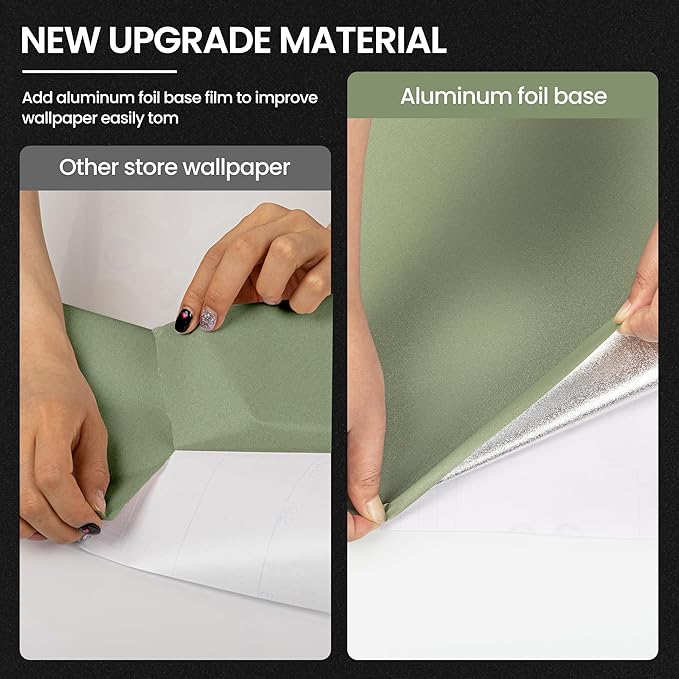 practicalWs Green Peel and Stick Wallpaper, Self Adhesive Removable Vinyl Film - Image 7