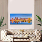 AIYISU Florida Wall Art Tampa Downtown Skyline Canvas Picture USA City - Image 4