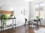 Kitchen Peel and Stick Wallpaper White Wallpaper Modern Contact Paper - Image 6