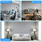 12 Pack Hexagon Acoustic Panels, Self-Adhesive Sound Deadening Panels, Sound - Image 6