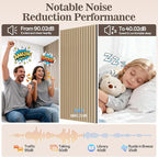 4 Pack Wood Panels for Wall, 47.24" x 23.81" Acoustic Wood Slat Wall Panel for - Image 4