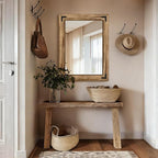 Wooden Bathroom Mirror for Wall, for Farmhouse, Living Room, Entryway Decor - Image 4