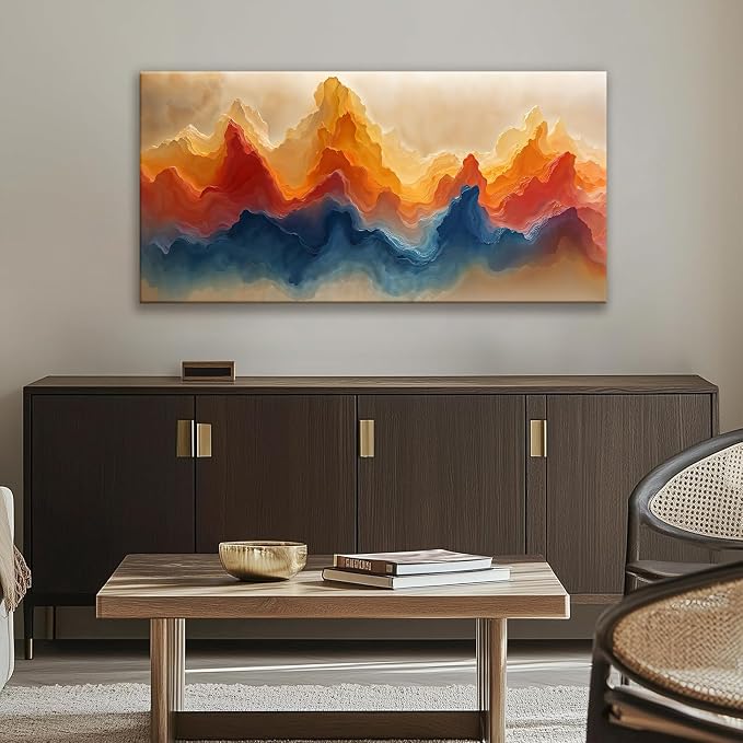 Suconvng Abstract Wall Art For Living Room Maximalist Canvas Wall Art Decor - Image 5