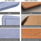Lightomorrow Bulletin Board, 36 x 24 inches Felt Board - Image 6