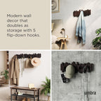 Umbra Sticks Wall-Mounted Coat Rack Rail Hook - Image 4