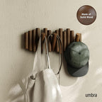 Umbra Picket Wall-Mounted Coat Rack Rail Hook - Image 2