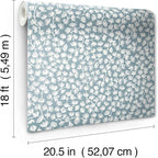 NuWallpaper x Society Social Sea Fern Slate Blue Peel and Stick Wallpaper - Image 8