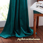 NICETOWN Teal Velvet Curtains 108 inches Long 52 Wide, Classic Heat & Light - Image 9