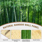 Natural Bamboo Wall Panel for Interior Wall Decor, Pole Wrap Wainscoting - Image 3