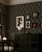 Toduso Peel and Stick Wallpaper Vintage Wall Paper Boho Contact Paper Black and - Image 4
