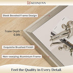 Keonjinn 42 x 36 Inch Brushed Nickel Bathroom Mirrors - Image 2