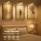 3Pcs Battery Operated Picture Light, Magnetic Led Painting Light - Image 7