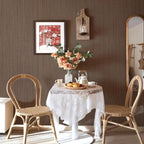 Brown Grasscloth Peel and Stick Wallpaper Vintage Texture Removable Waterproof - Image 8