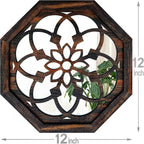 ZOLAPI 2-Piece Octagon Wall-Mounted Mirrors, Vintage Farmhouse Mirror - Image 7