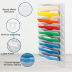 EASEPRES 10 Pocket Mesh Hanging Wall File Organizer, Wall Mounted Mail Paper - Image 3