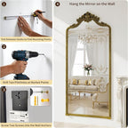 71"x32"Arched Full Length Floor Mirror, Full Body Mirrors - Image 8