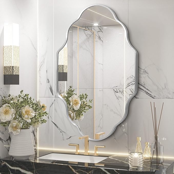 Scalloped Mirror for Bathroom - Image 4