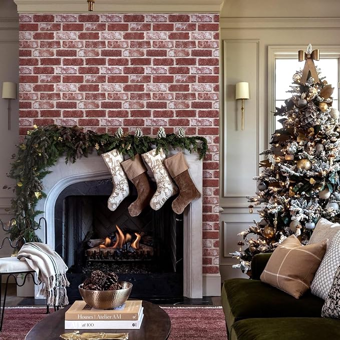 3D Faux Brick Wall Panels Peel and Stick, Small Brick-Look Textured Wall Sticker - Image 7