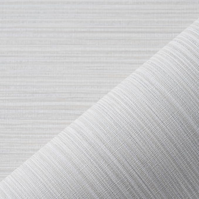 Grasscloth Textured Wallpaper Peel and Stick 24inX393in Fabric Wall Paper - Image 3
