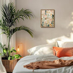 Framed Boho Floral Wall Art, Neutral Botanical Wildflower Canvas Wall Decor - Image 8
