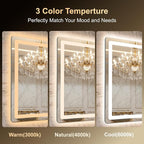 LED Bathroom Mirror, Smart Anti-Fog, Stepless Dimmable - Image 5