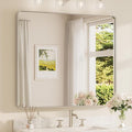 TETOTE Brushed Nickel Bathroom Mirror 42 x 36 Inch by TETOTE