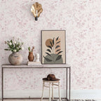 Ismoon Floral Wallpaper Peel and Stick Pink Stick on Wall Paper Vintage French - Image 6