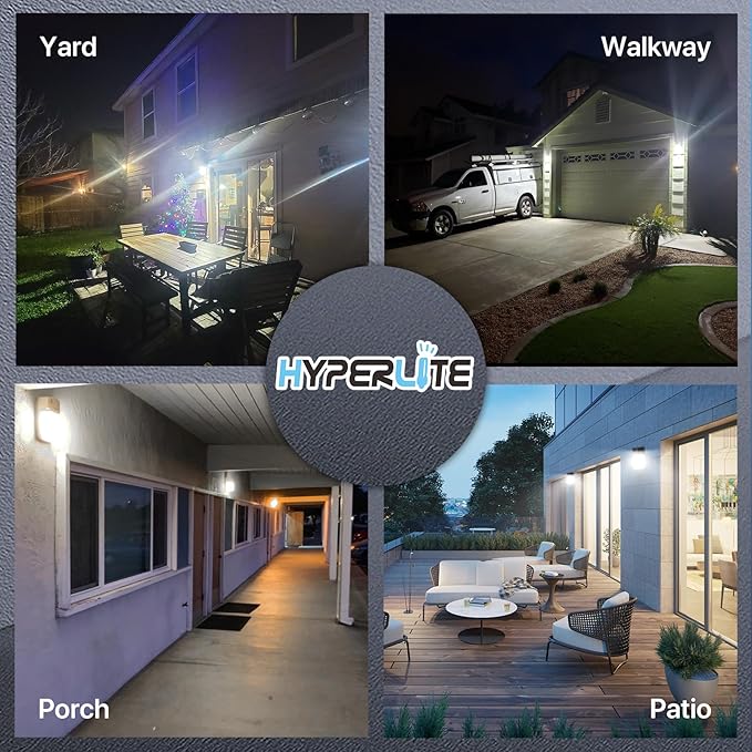 HYPERLITE LED Wall Pack 30W: 3600lm 5000K Daylight 120Vac LED Porch Lights - Image 8