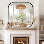 Bathroom Mirror for Wall, HD Reflection Shatterproof Square Mirror for Living - Image 6