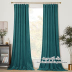 NICETOWN Thick Teal Velvet Curtains - Image 3