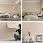 3D Wall Panels Peel and Stick – 2pc X 23.82"x110" PVC Faux Travertine Texture - Image 4