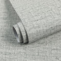 Grey Grasscloth Wallpaper Peel and Stick Contact Paper 15.75"x118.11" Textured by MANONIRIA