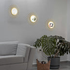 3 Set Sunburst Mirrors for Wall Decorative Metal Mirrors Small Mirror Sets - Image 5