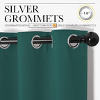 NICETOWN Christmas Thermal Insulated Solid Grommet Blackout Curtains/Drape - Image 3