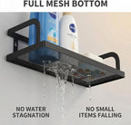 PUSDON 2-Pack 16.5" Extra Long Slim Hollowout Shower Caddy, Wall Mount Spice - Image 6