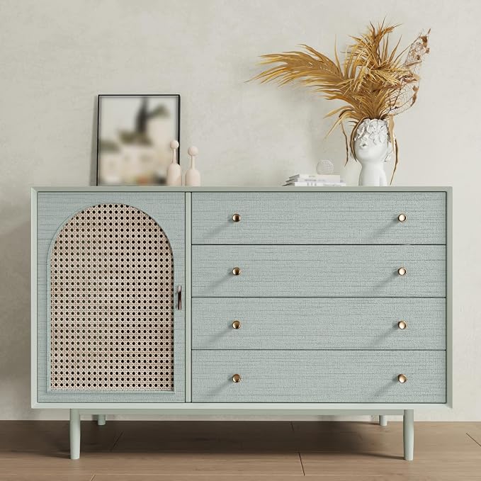 CRE8TIVE 24"x118" Mint Green Grasscloth Peel and Stick Wallpaper - Image 5