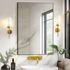 TRAHOME Bathroom Vanity Mirror for Wall, HD Shatterproof Glass, Hangs - Image 3