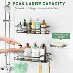 OMAIRA 3-Pack Shower Caddy - Image 2