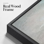 Framed Abstract Lake Landscape Wall Art, Modern Neutral Canvas Prints Artwork - Image 5