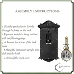 Clockswise Vintage Grandfather-Style Wall Clock - Image 8
