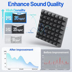 12 Pack Pyramid Sound Proof Foam Panels - Image 4