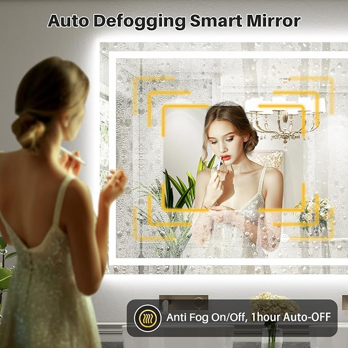 Briivue 60x40 Inch LED Bathroom Mirror - Image 5