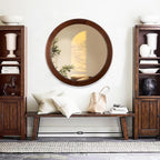 CULER Round Wood Mirror 24 Inch, Circle Mirror - Image 8