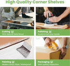 NATURE'S SOURCE Floating Corner Shelves - Image 7