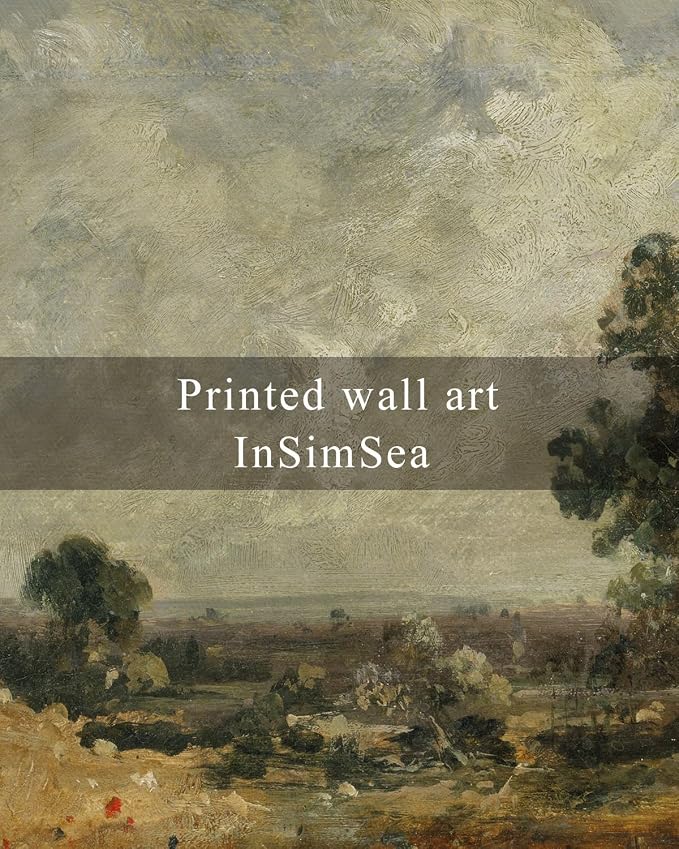InSimSea Framed Canvas Wall Art, Vintage Landscape Painting, Rustic Nature - Image 7